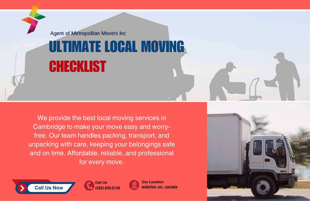 Local Moving Checklist in Cambridge