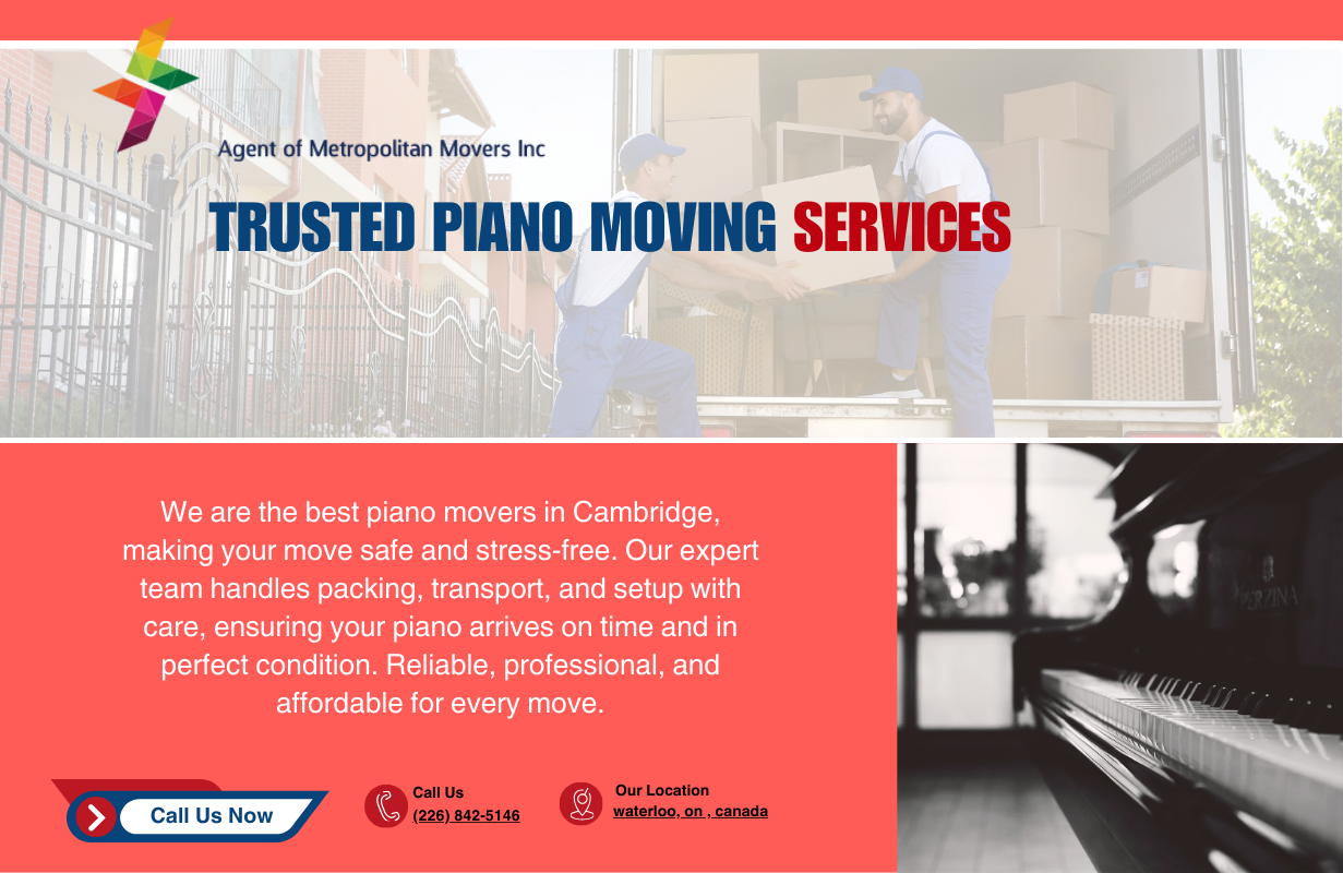 Piano Moving Service in Cambridge