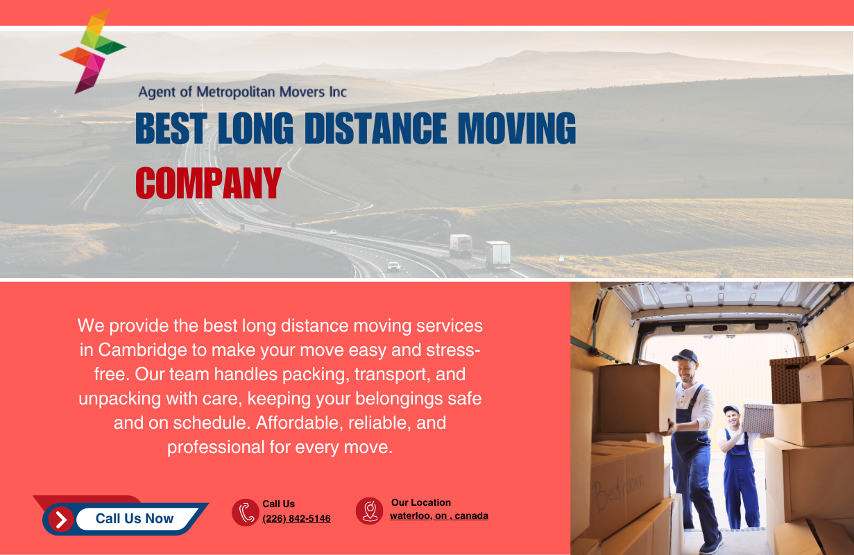 Best Long Distance Moving Company in Cambridge