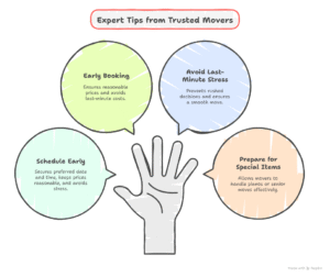 how early should I book movers in Waterloo