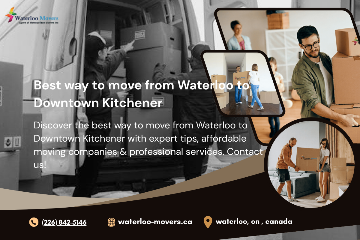 best way to move from Waterloo to Downtown Kitchener