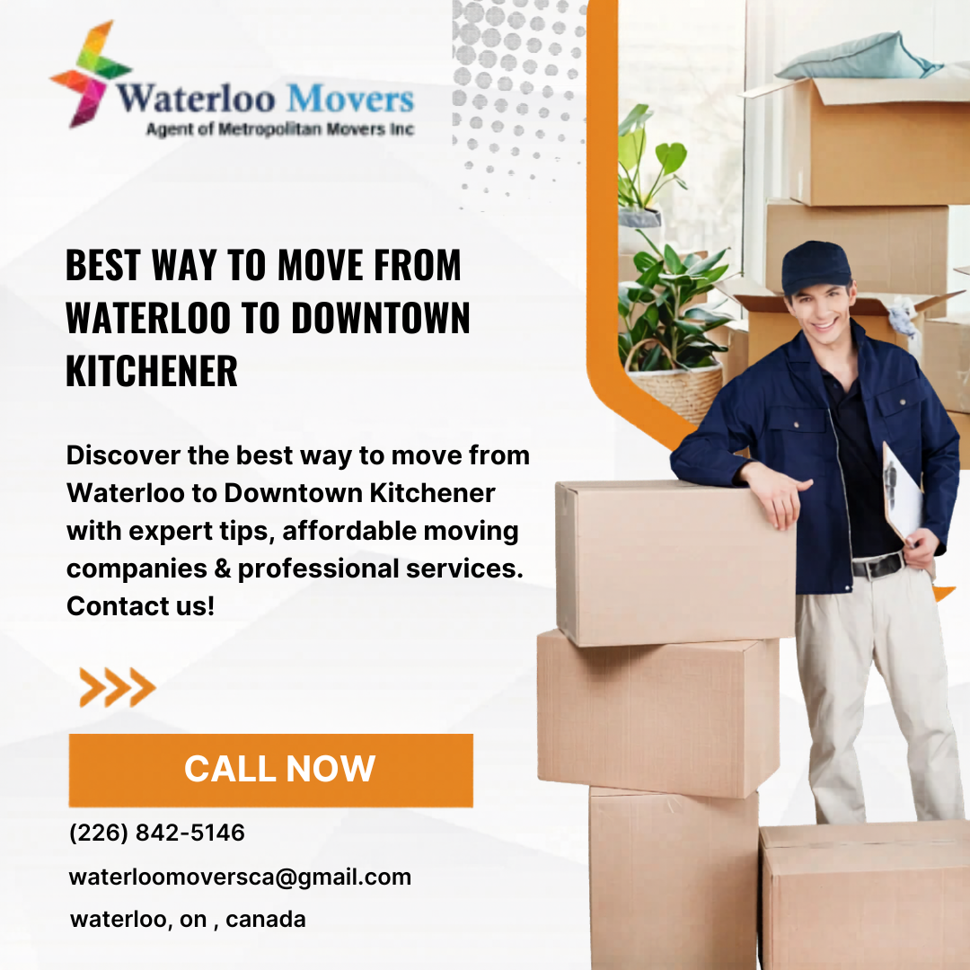 best way to move from Waterloo to Downtown Kitchener